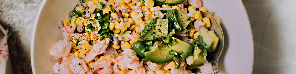 Shrimp, Corn, and Avocado Ceviche